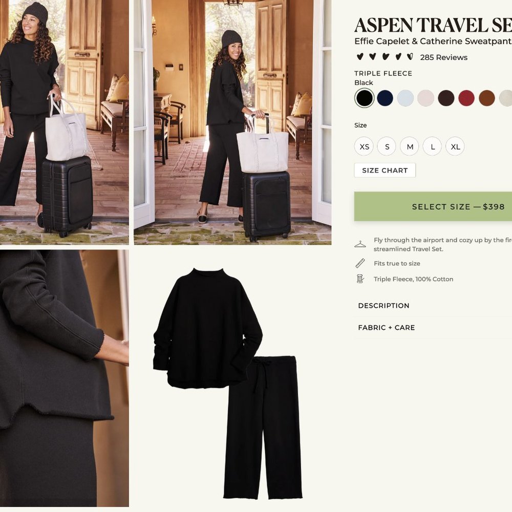 FRANK & EILEEN ASPEN TRAVEL SET